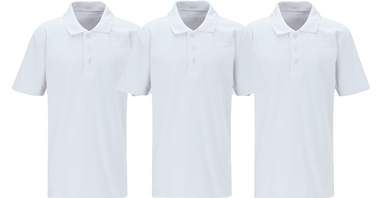 White Polos Pack of 3